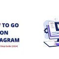 A person sits at a computer editing a live video stream on Instagram. The text on the image reads "How to Go Live on Instagram: Best Step-by-Step Guide (2024).