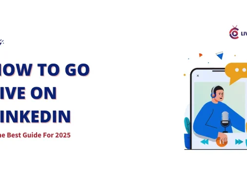 How to Go Live on LinkedIn: The Best Guide for 2025. A man with headphones and a microphone is live streaming on his phone. LinkedIn Live: Broadcast your expertise to a global audience. Live on LinkedIn: Engage with your network in real-time. How to go Live on LinkedIn: Learn how to share your knowledge and insights through live video.